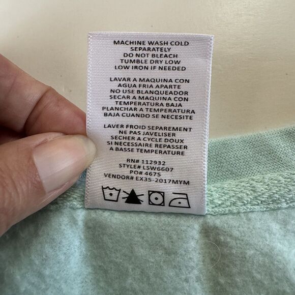 Great Smoky Mountains Tennessee crop Sweatshirt Shoulder Cutout Size Large Women - Picture 6 of 9